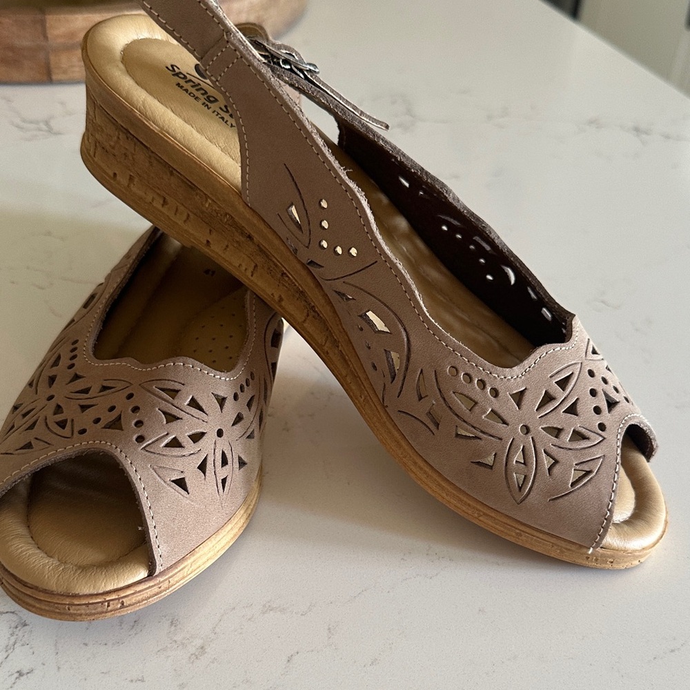 Spring Step Tan Women's Sandals